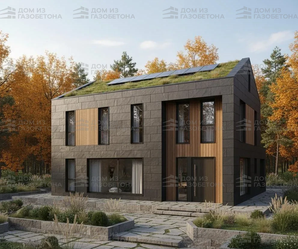 Проект Двухэтажный дом 10 на 9, 120 м2