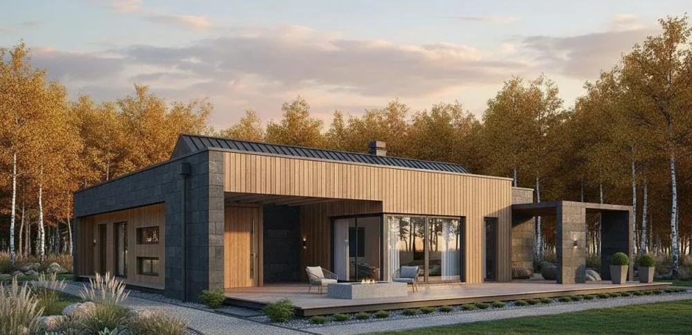 Проект Одноэтажный дом 16 на 17, 175 м2