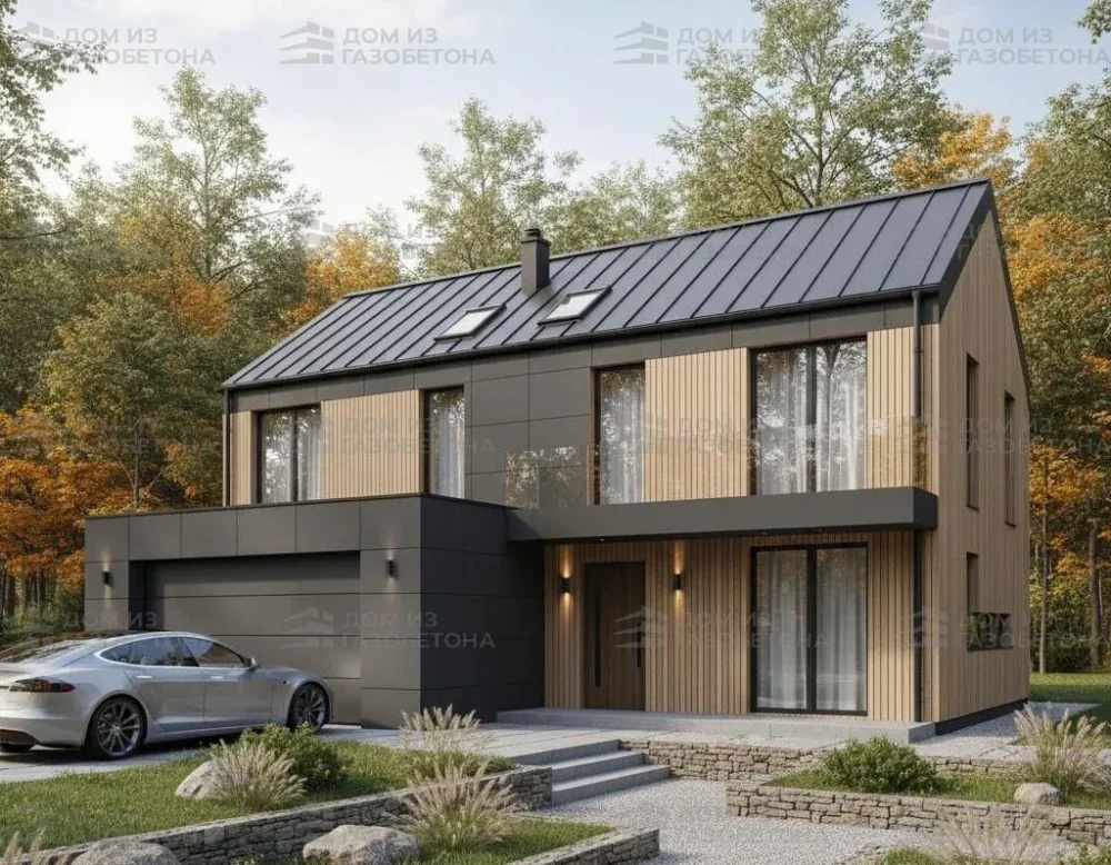 Проект Двухэтажный дом 12 на 14, 177 м2