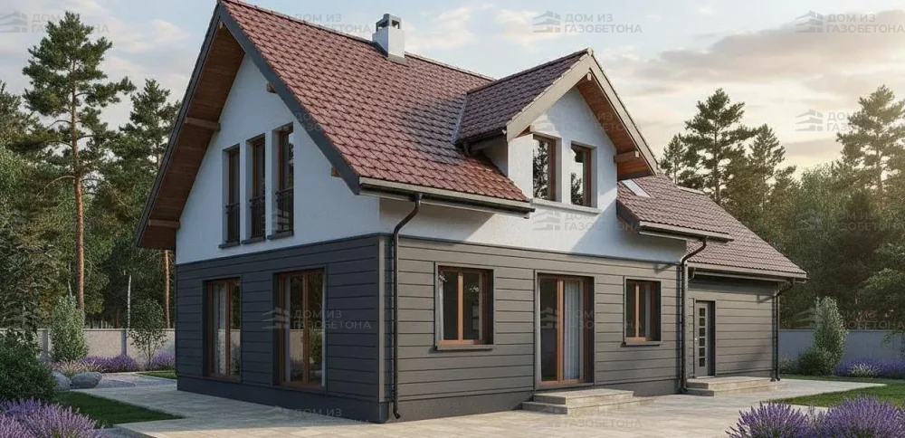 Проект Двухэтажный дом 17 на 10, 210 м2