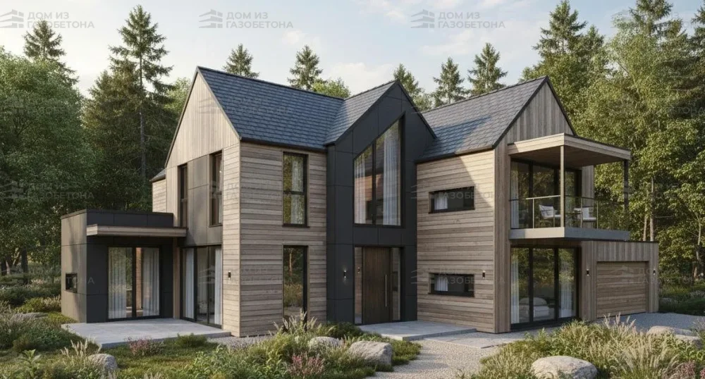 Проект Двухэтажный дом 19 на 13, 201 м2