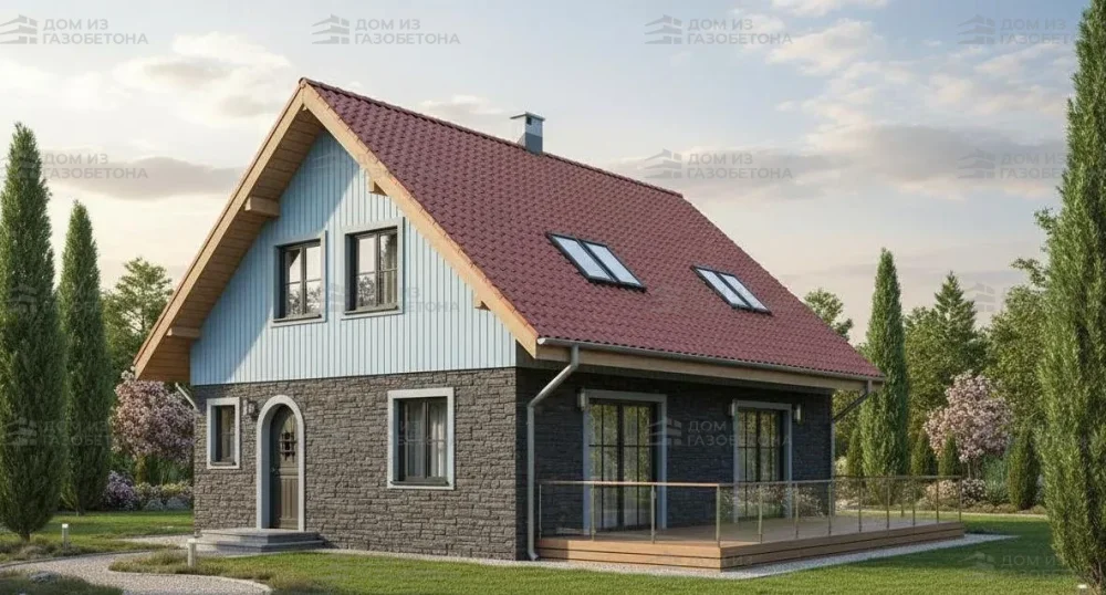 Проект Двухэтажный дом 11 на 10, 132 м2