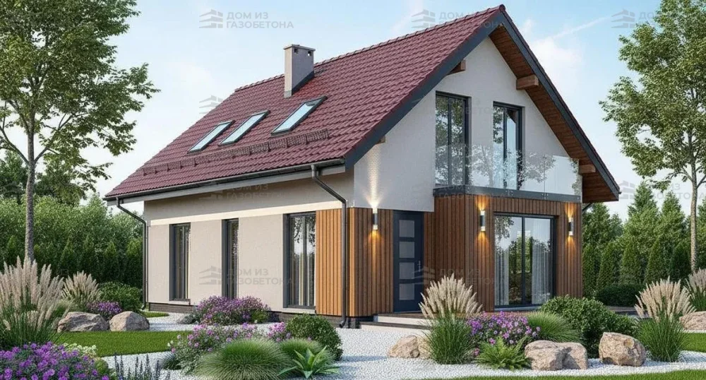 Проект Двухэтажный дом 15 на 11, 180 м2