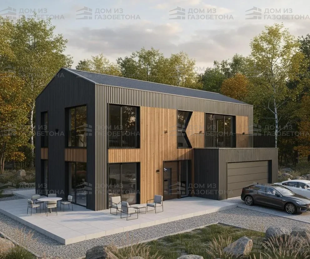 Проект Двухэтажный дом 14 на 11, 181 м2