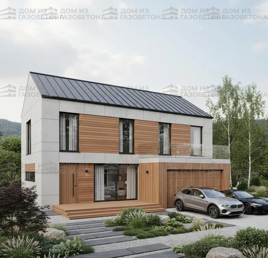 Проект Одноэтажный дом 16 на 19, 173 м2